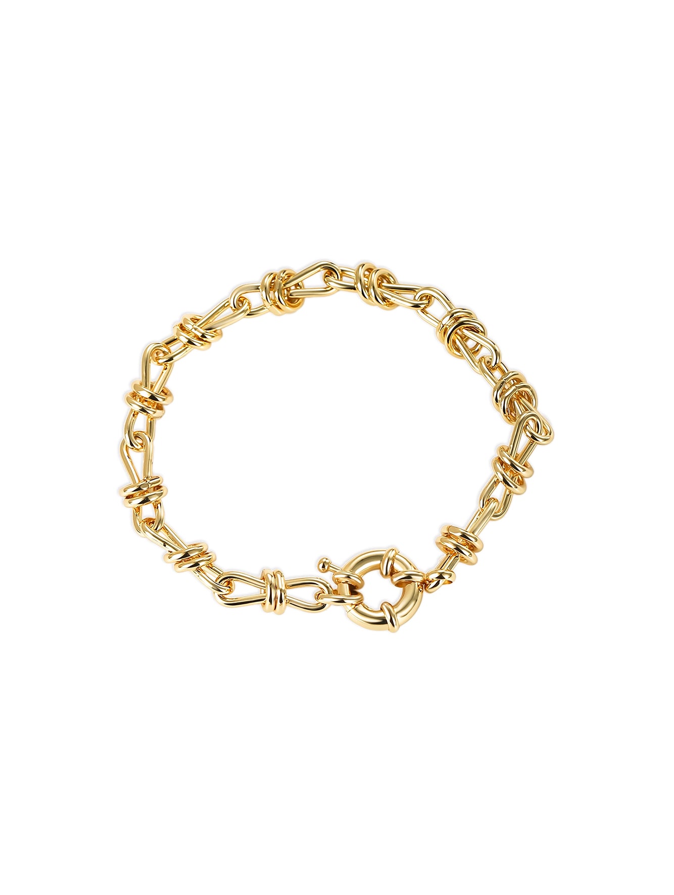Bow & Rope Link Trendy Bracelet