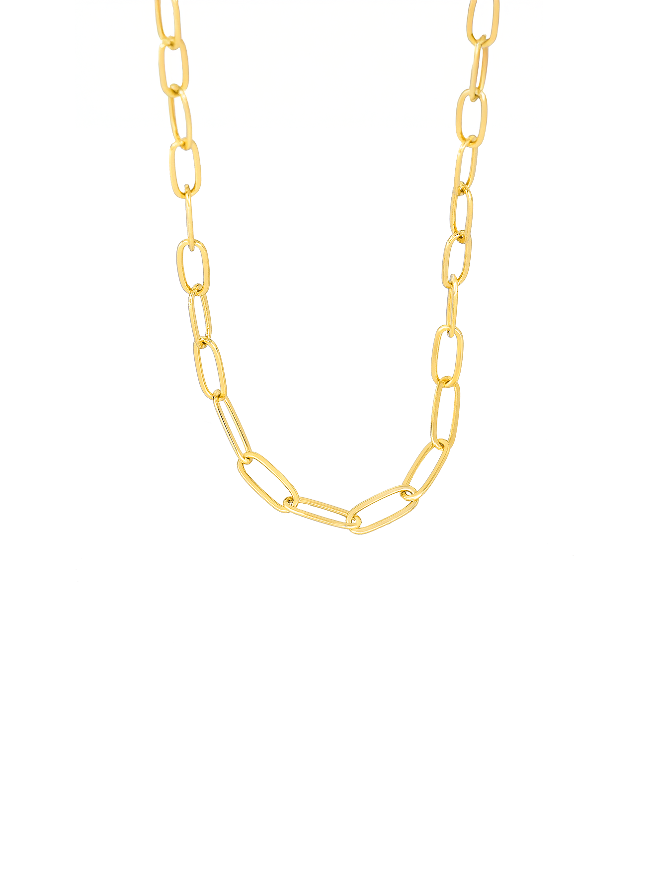 Modern Paperclip Chain Necklace
