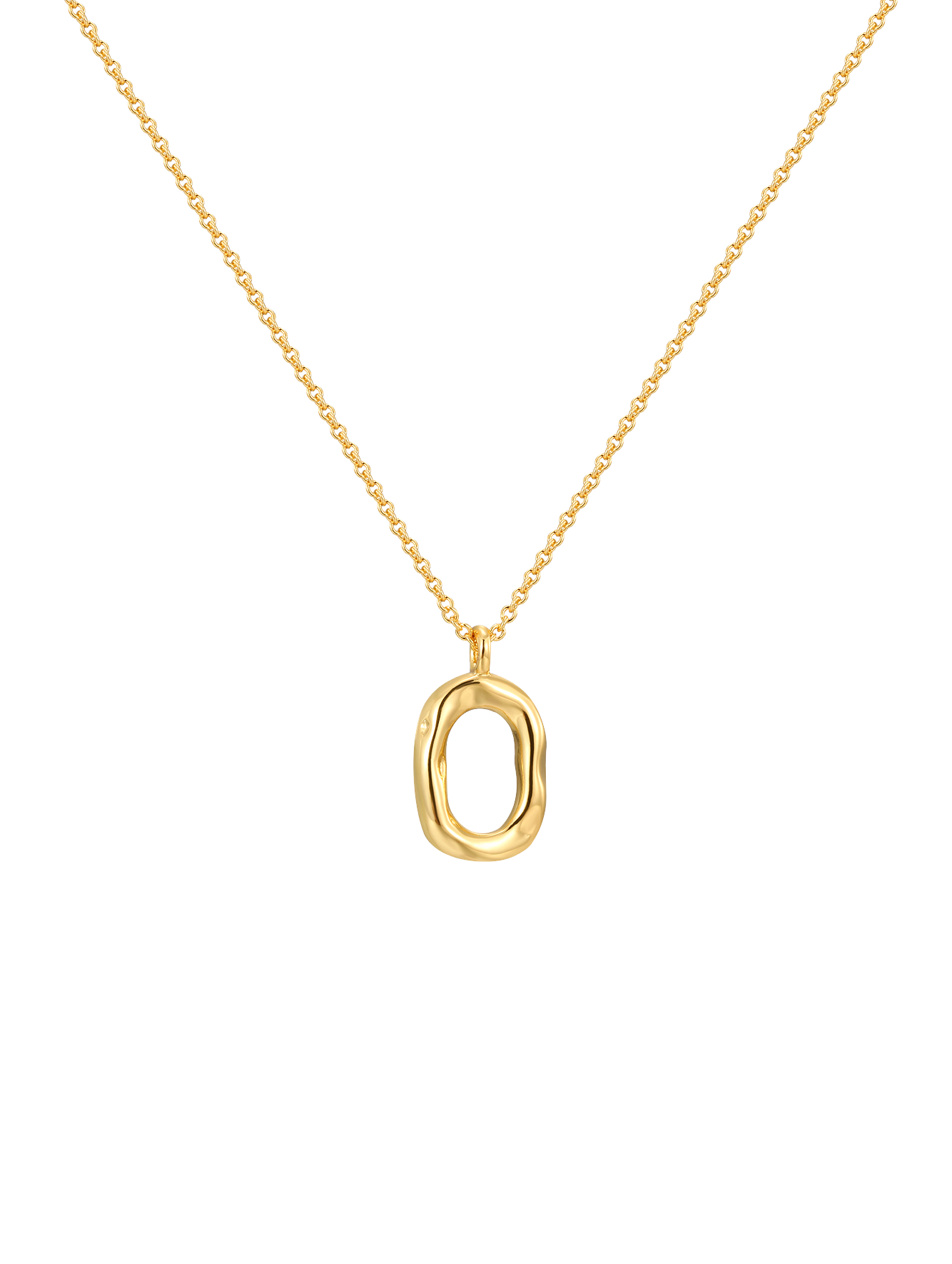 Unique Irregular O Design Necklace