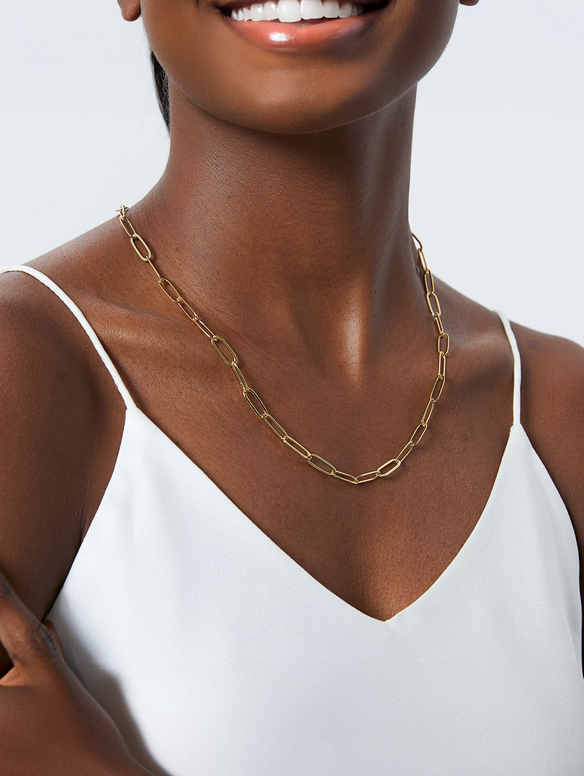 Modern Paperclip Chain Necklace