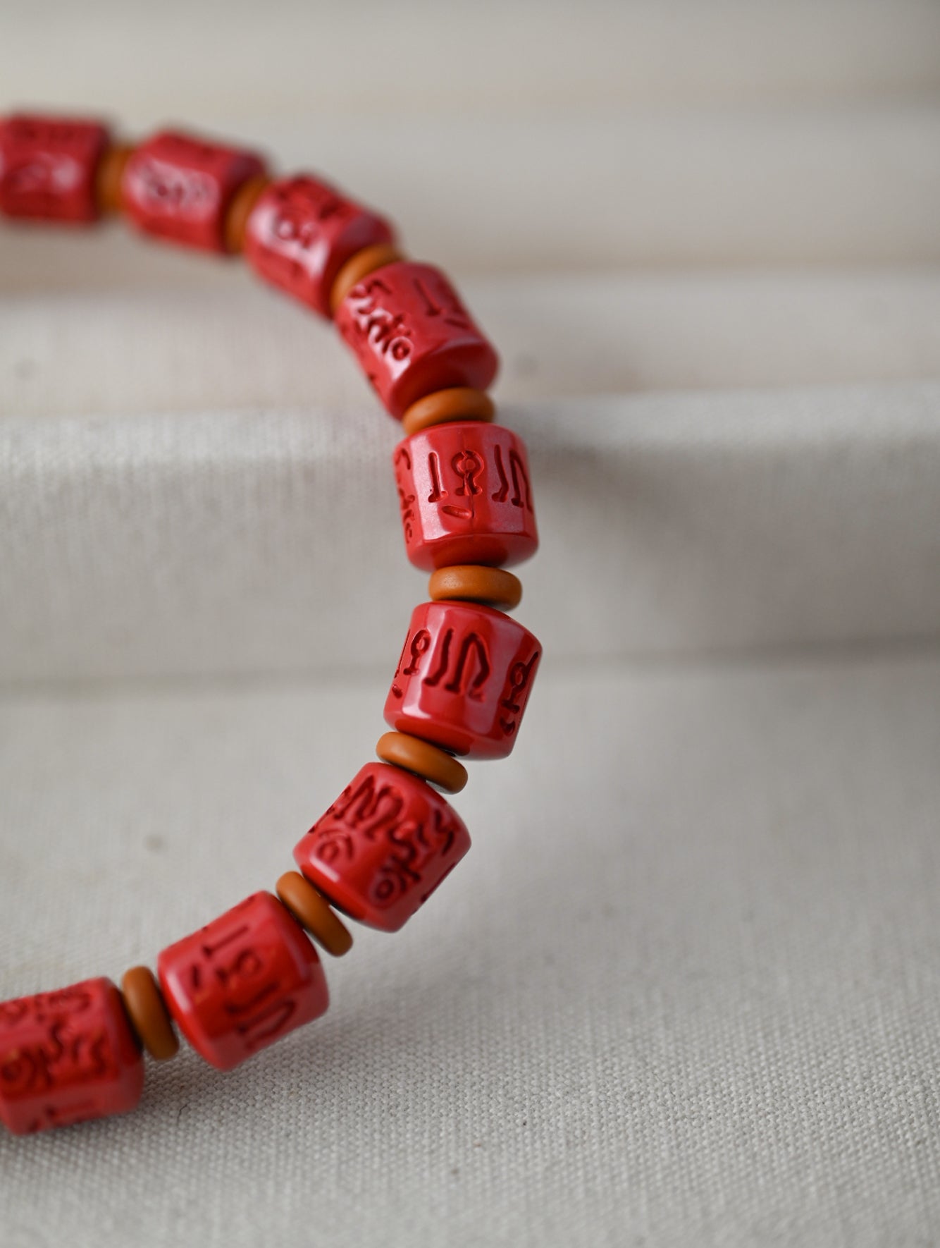 Natural Cinnabar Bracelet