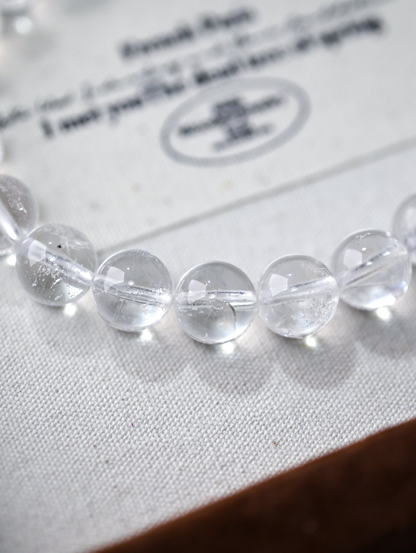 Natural White Crystal Beaded Bracelet