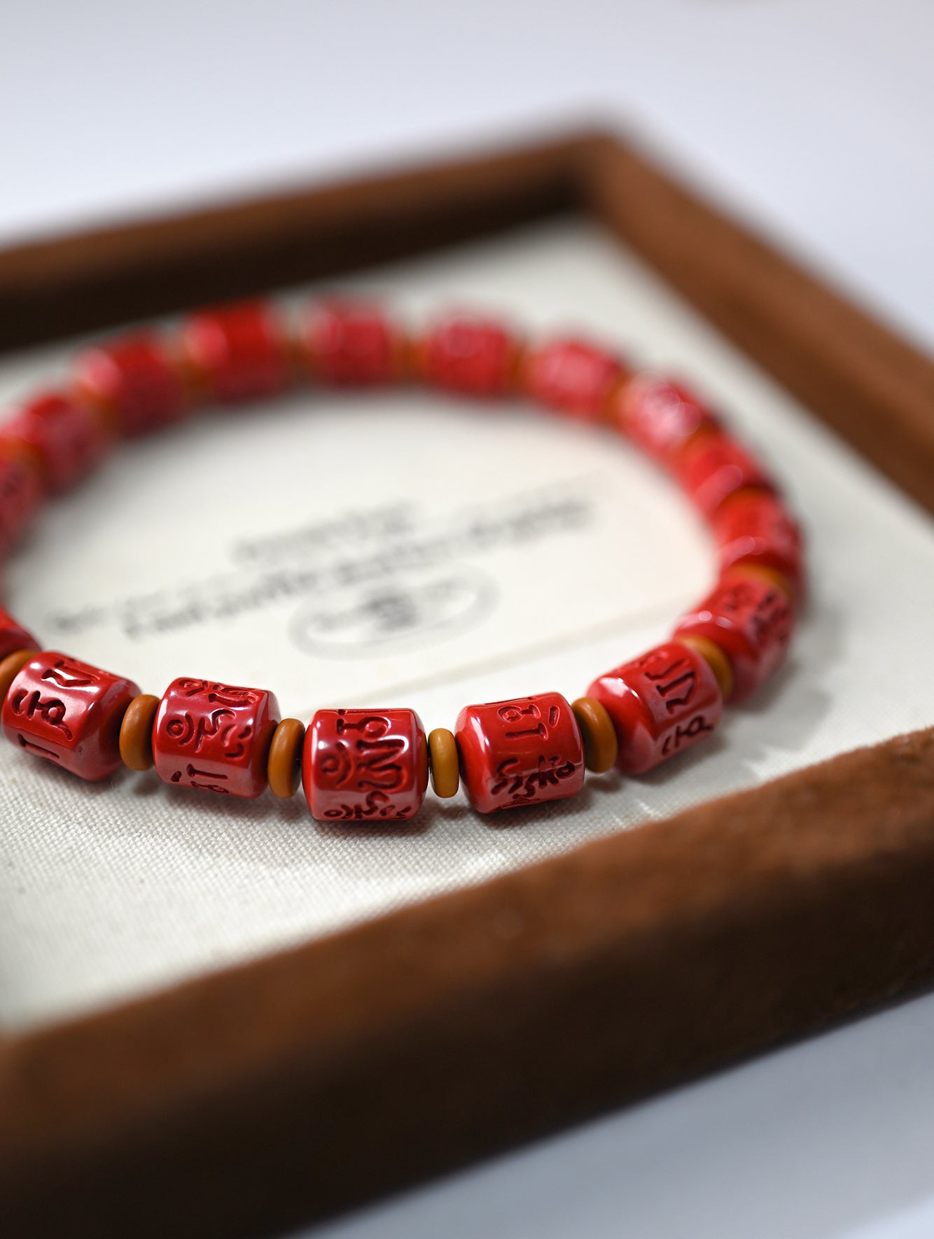 Natural Cinnabar Bracelet