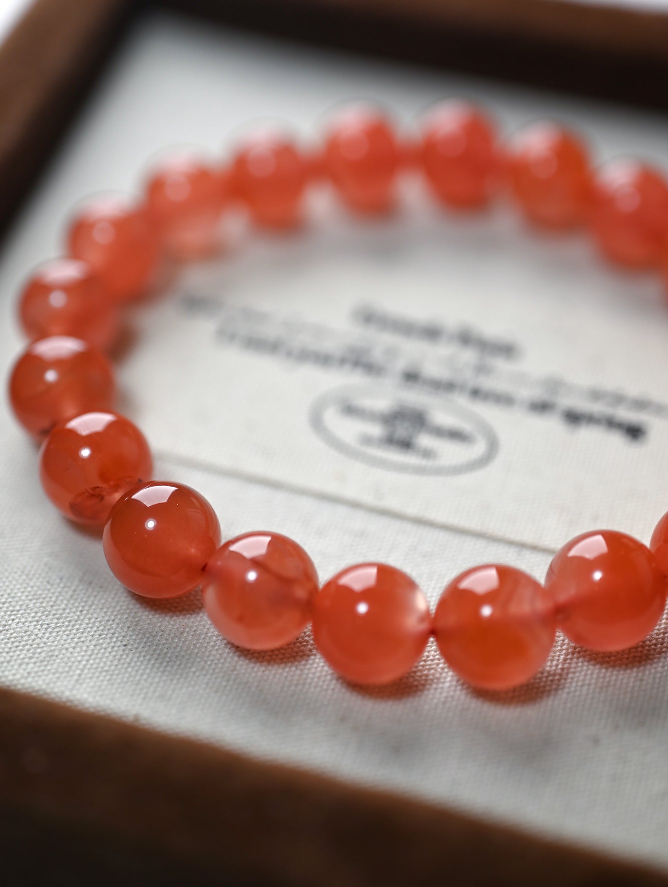 Natural South Red Agate Bracelet