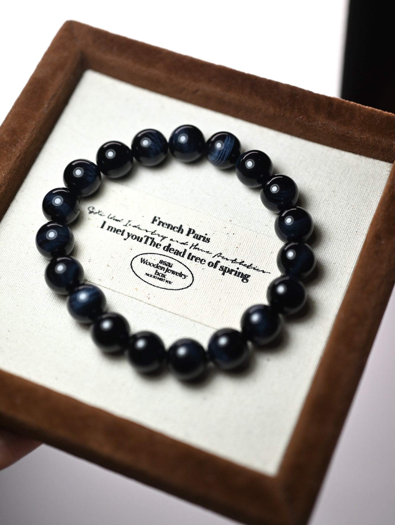 Natural Blue Tiger Eye Bracelet