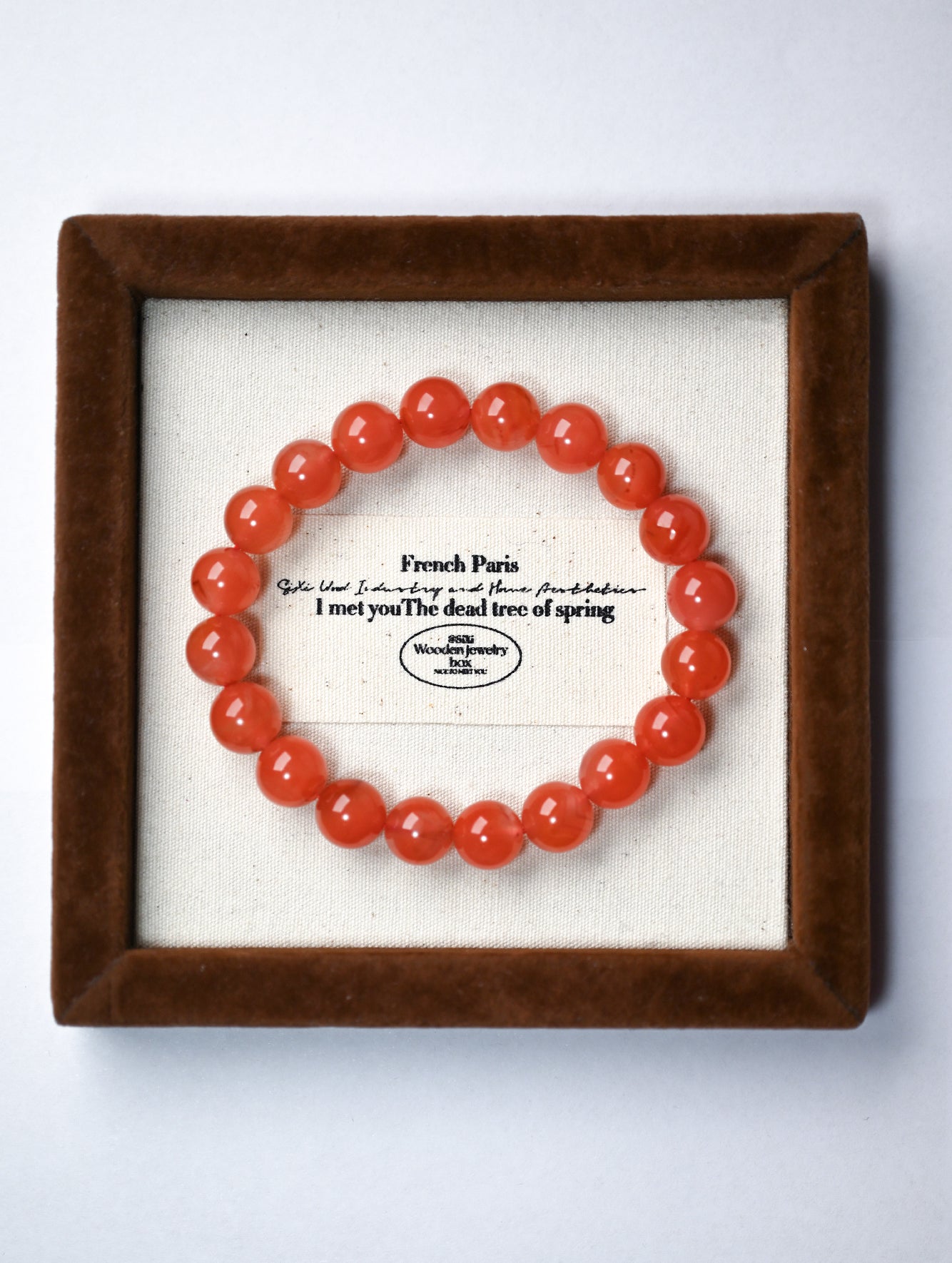 Natural South Red Agate Bracelet