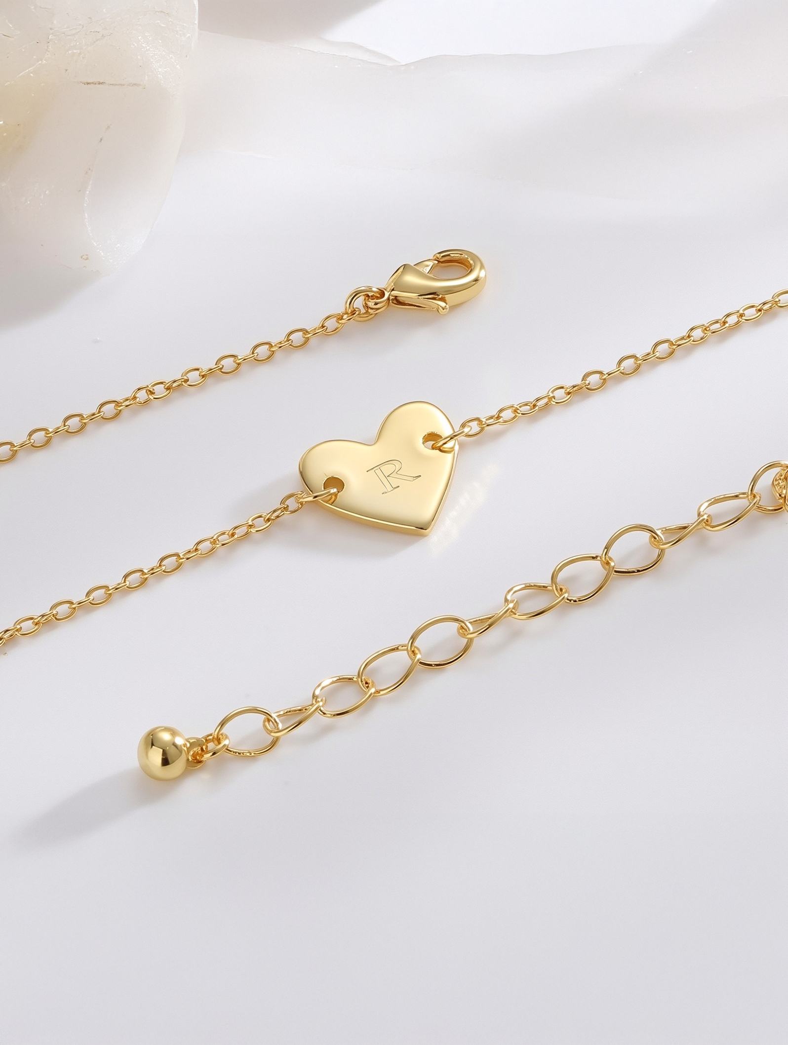 Alphabet Heart Necklace
