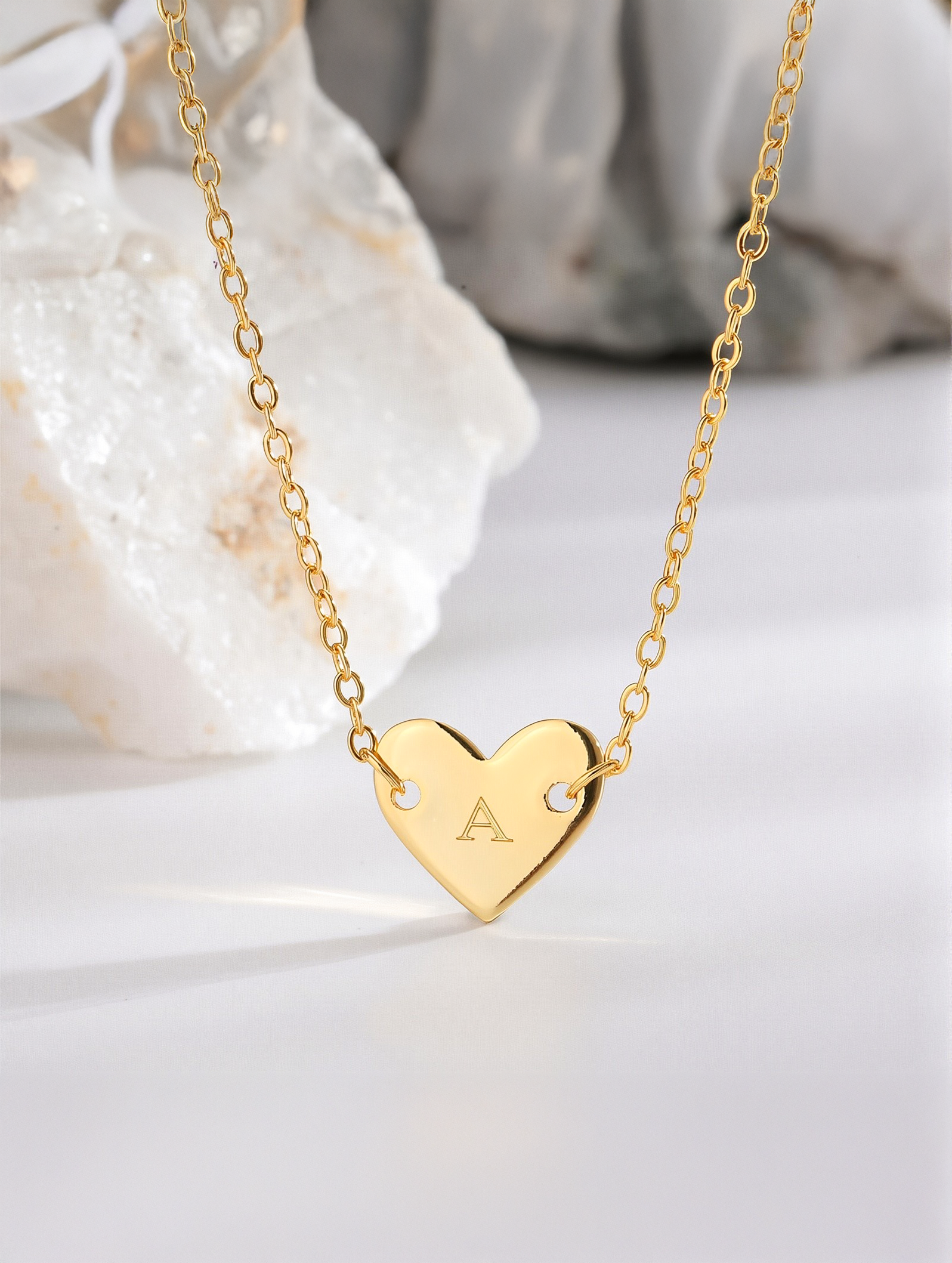Alphabet Heart Necklace