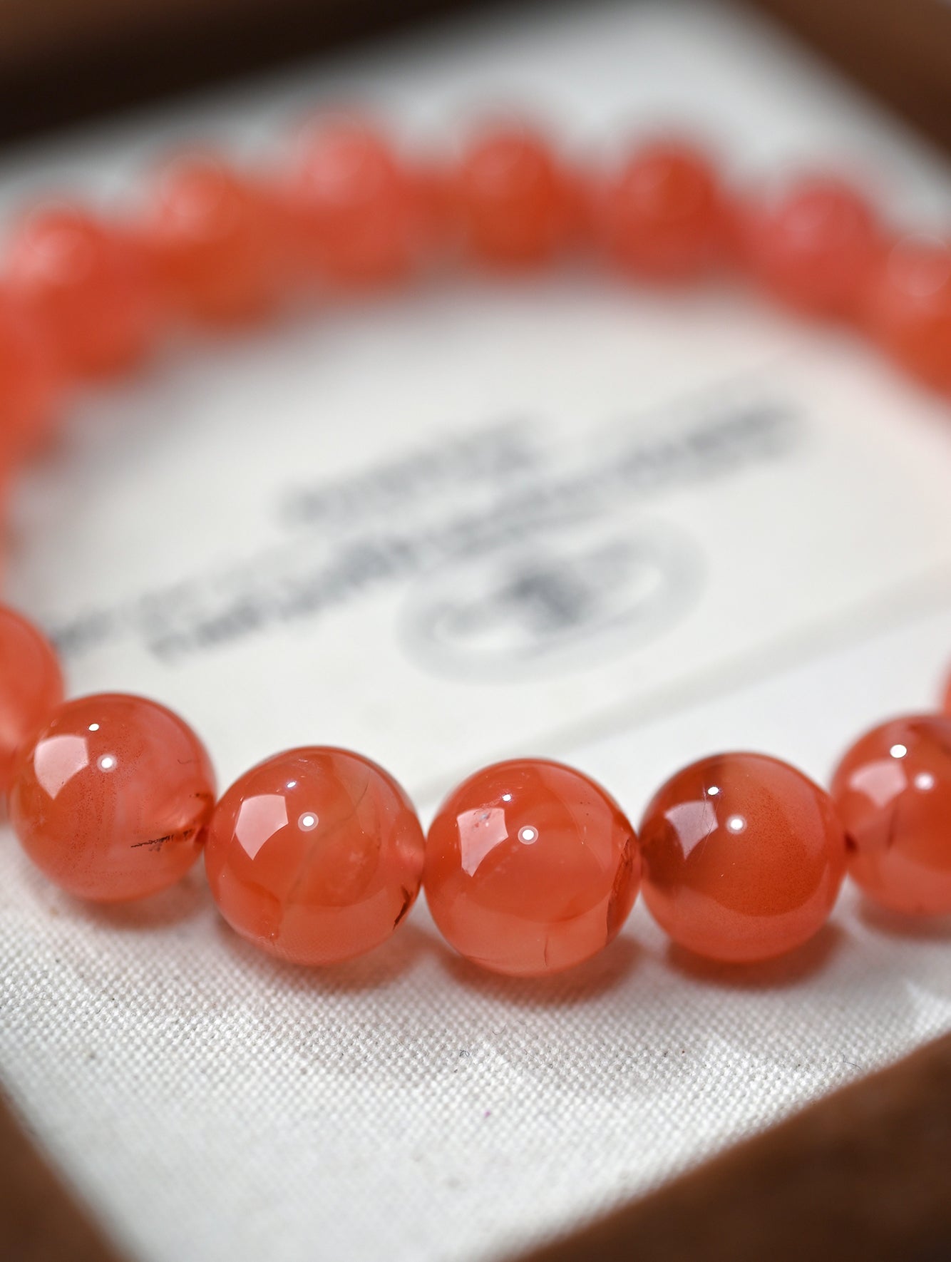 Natural South Red Agate Bracelet