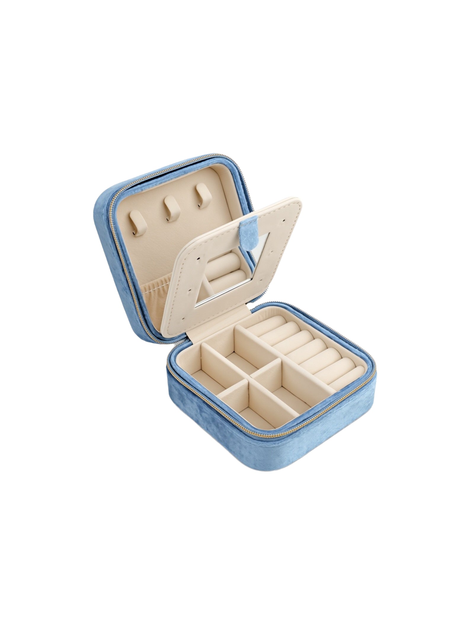 Velvet Travel Jewelry Box
