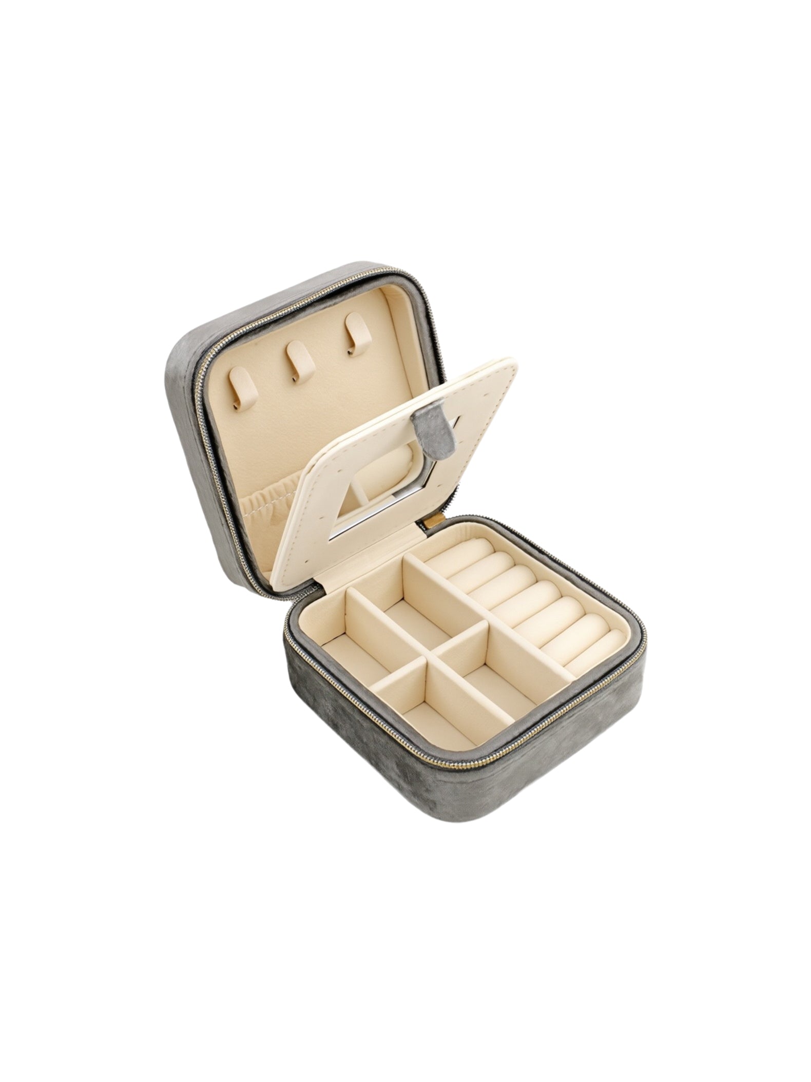 Velvet Travel Jewelry Box