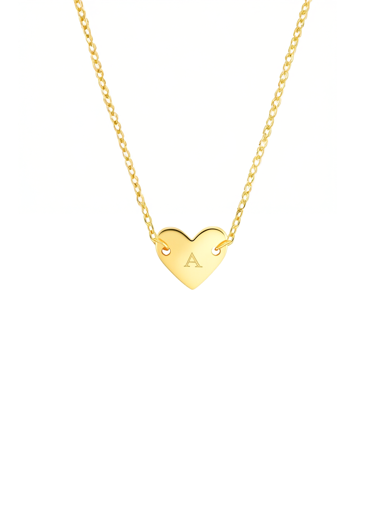 Alphabet Heart Necklace