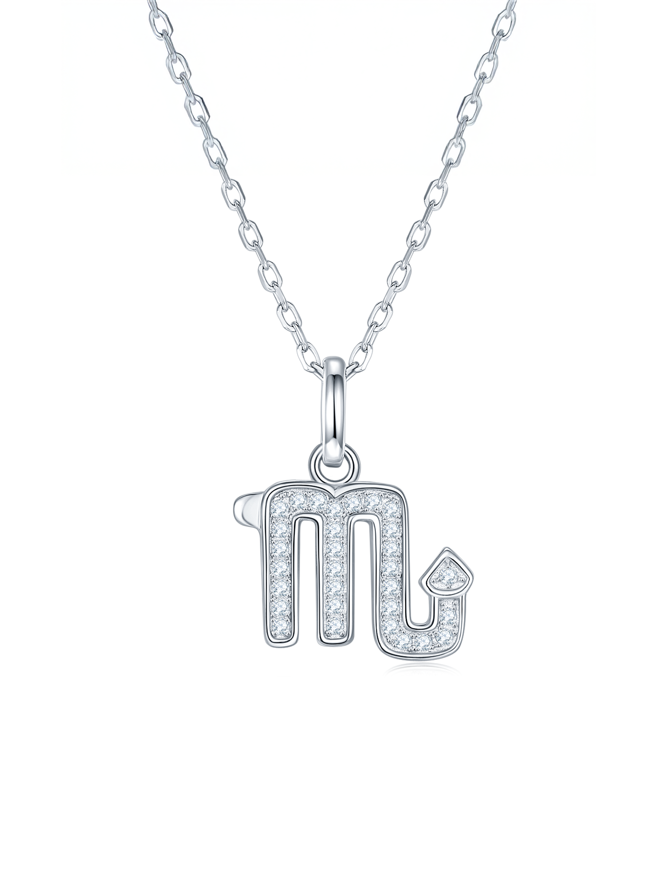 Moissanite Pavé Zodiac Necklace