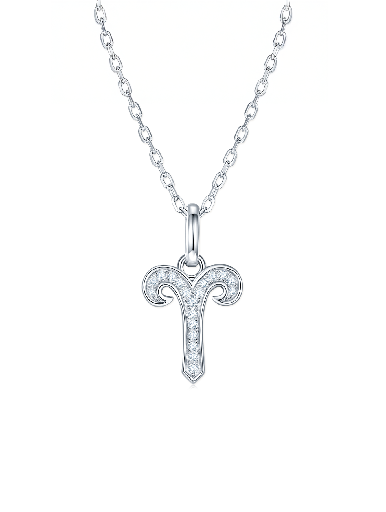Moissanite Pavé Zodiac Necklace