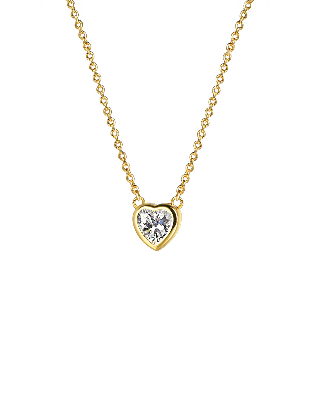 Heart Cubic Zirconia Choker Necklace