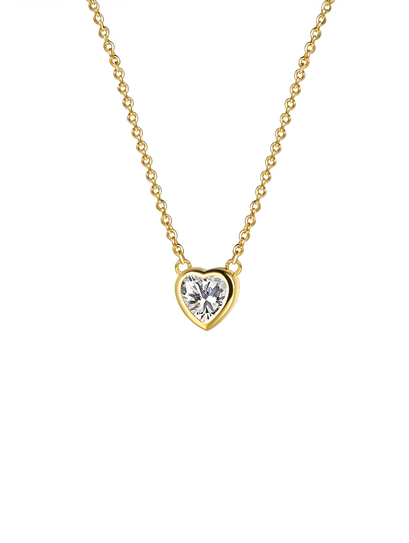 Heart Cubic Zirconia Choker Necklace