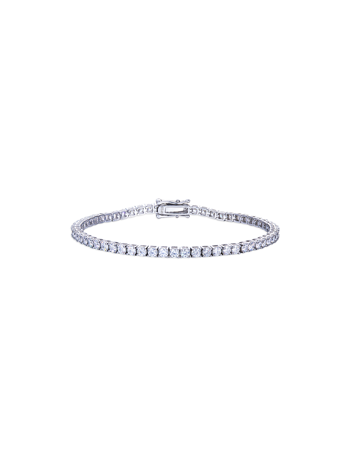 3mm Classic Four Prong Moissanite Tennis Bracelet