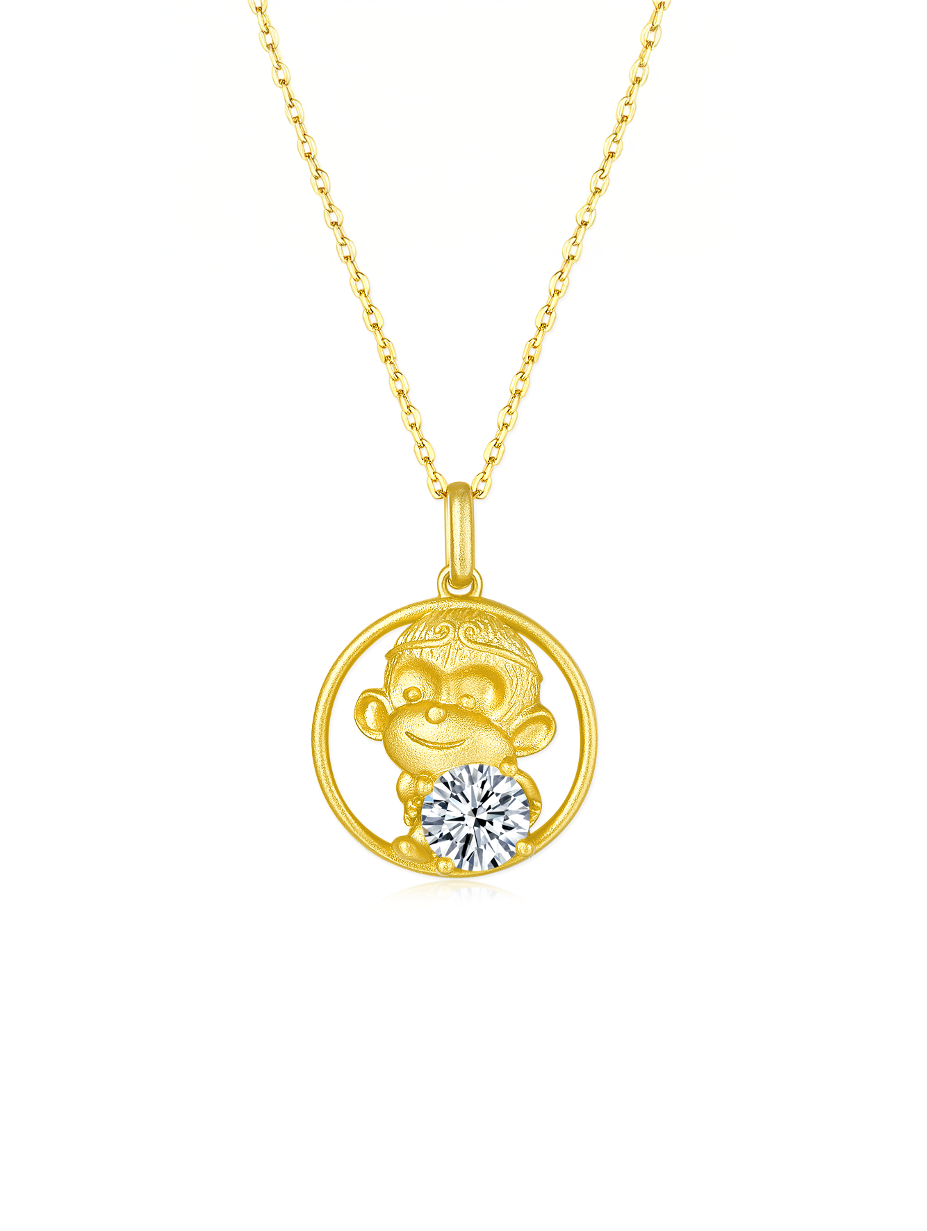 12 Chinese Zodiac Signs Prong Moissanite Necklace