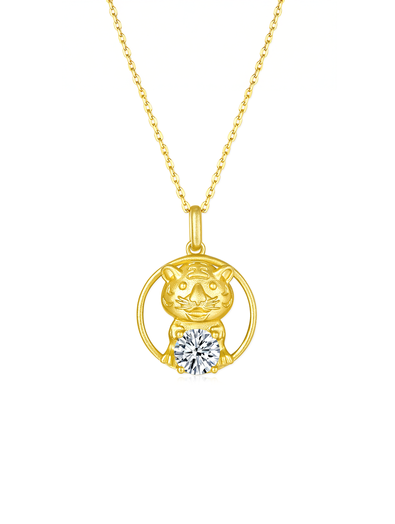 12 Chinese Zodiac Signs Prong Moissanite Necklace