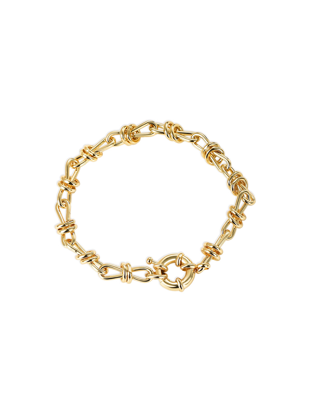 Bow & Rope Link Trendy Bracelet