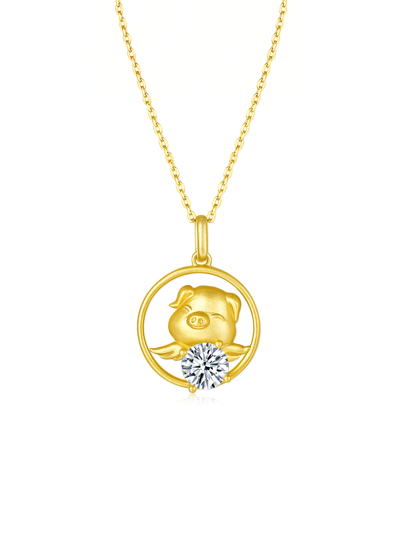 12 Chinese Zodiac Signs Prong Moissanite Necklace