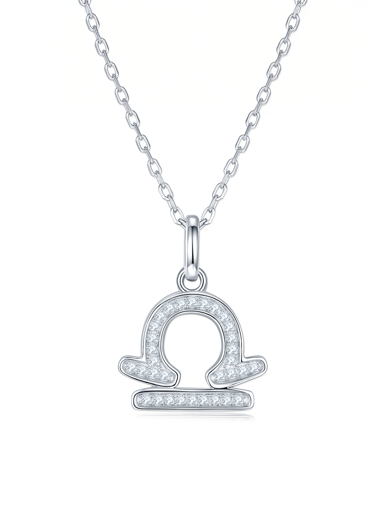 Moissanite Pavé Zodiac Necklace