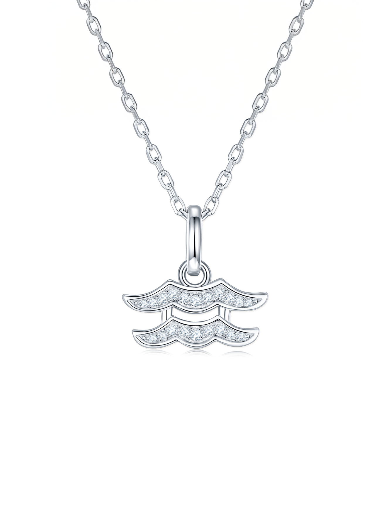 Moissanite Pavé Zodiac Necklace