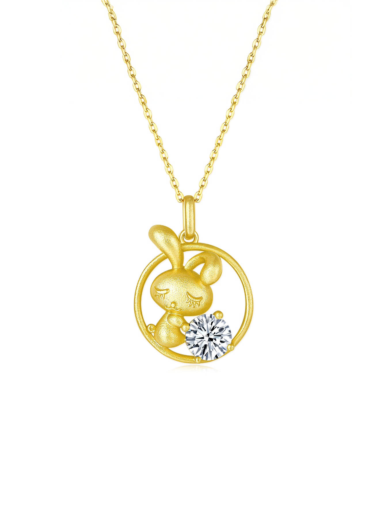 12 Chinese Zodiac Signs Prong Moissanite Necklace