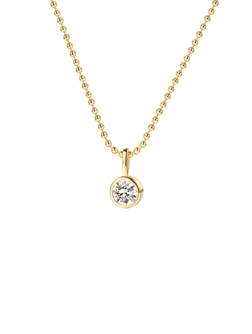 Niche Minimalist Geometric Cubic Zirconia Choker Necklace