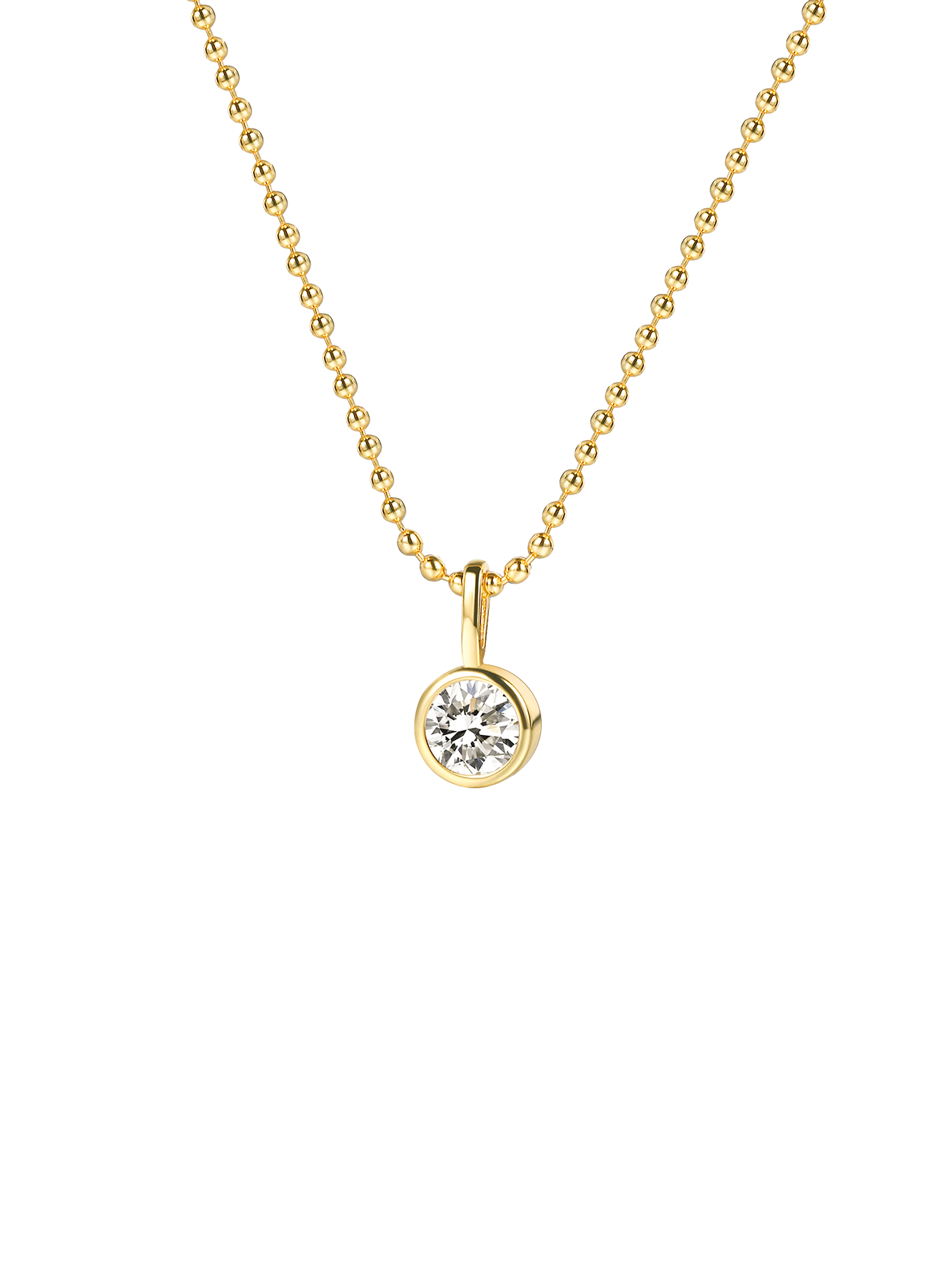 Niche Minimalist Geometric Cubic Zirconia Choker Necklace