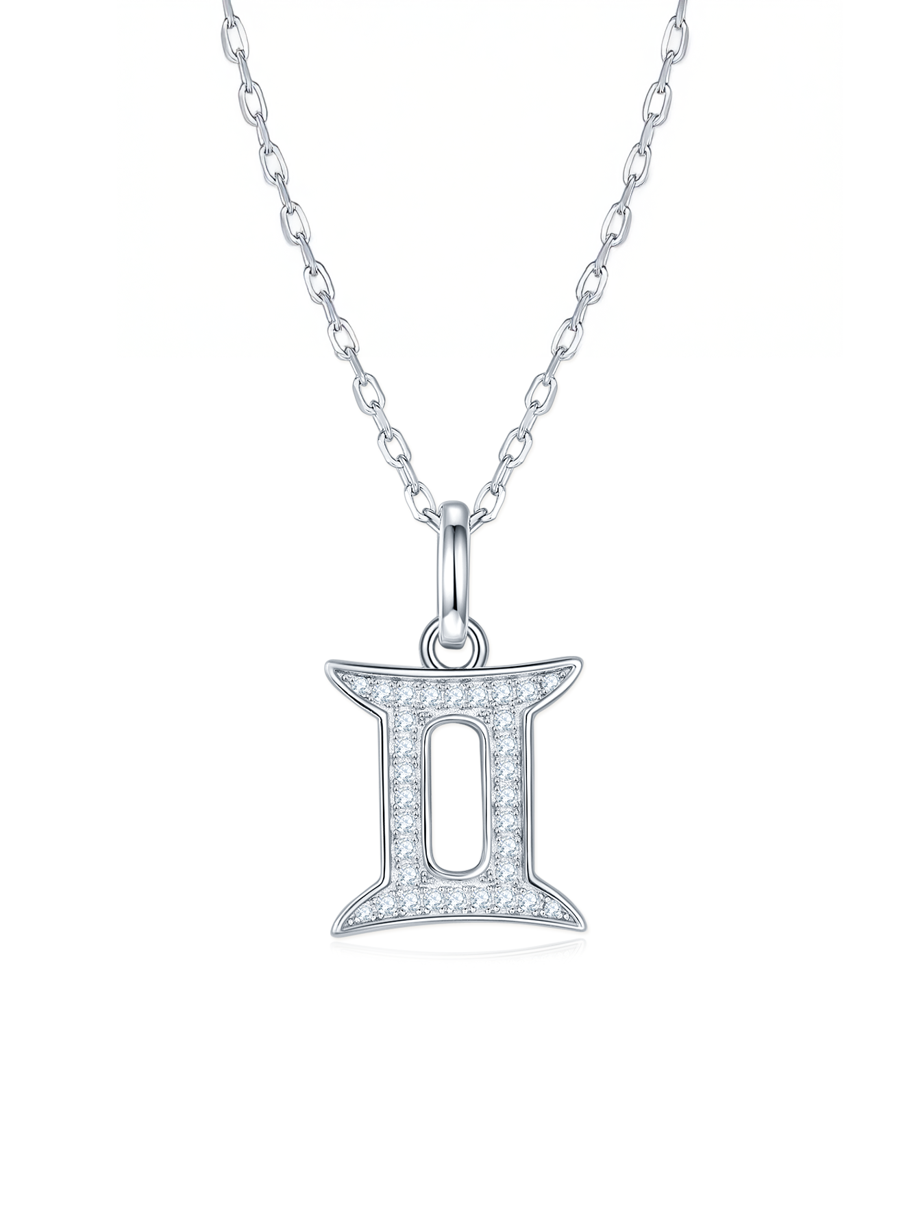 Moissanite Pavé Zodiac Necklace