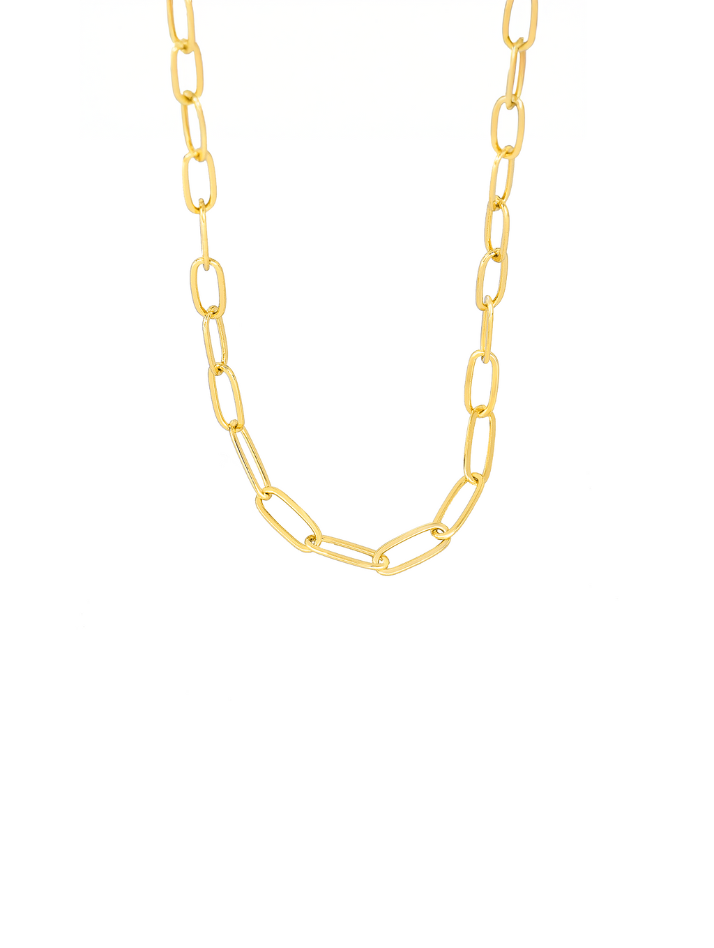 Modern Paperclip Chain Necklace