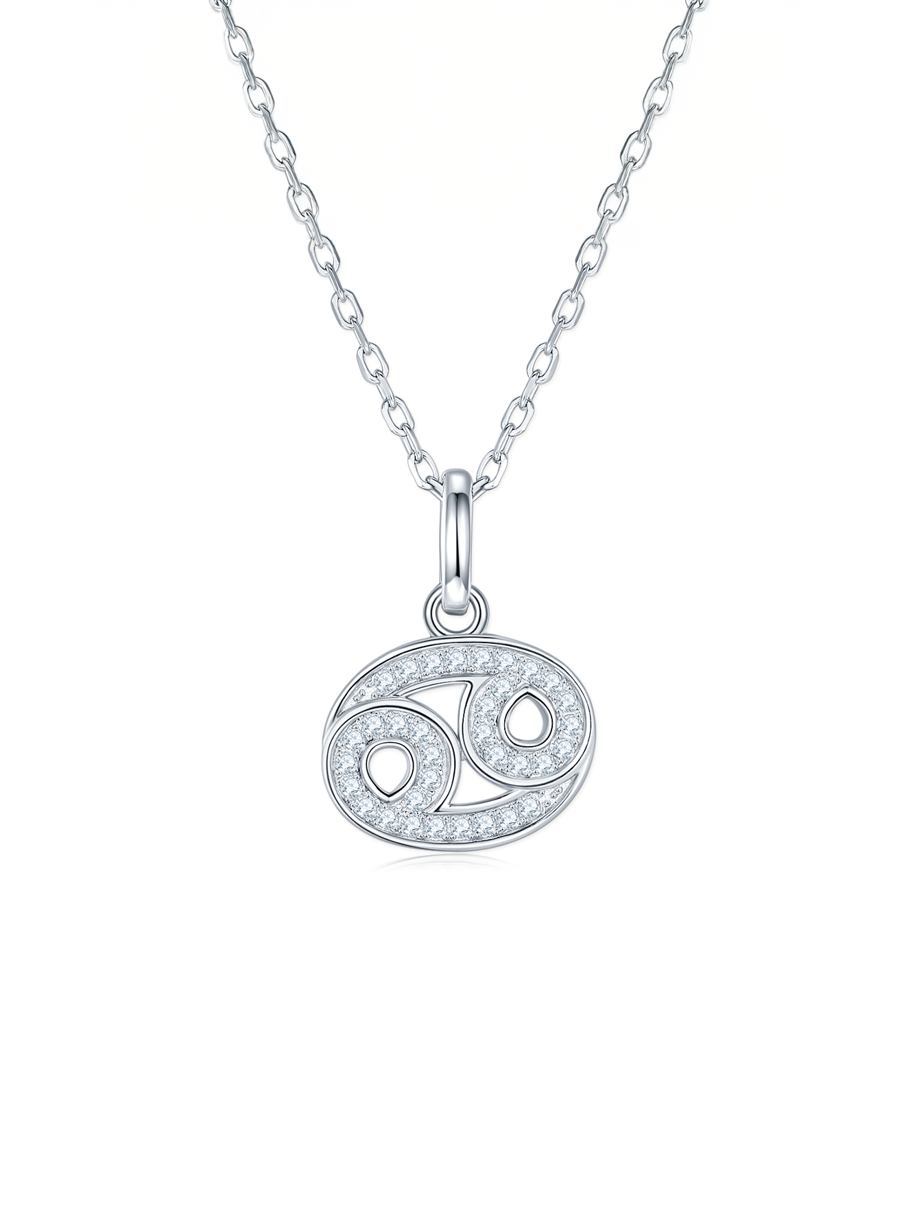 Moissanite Pavé Zodiac Necklace
