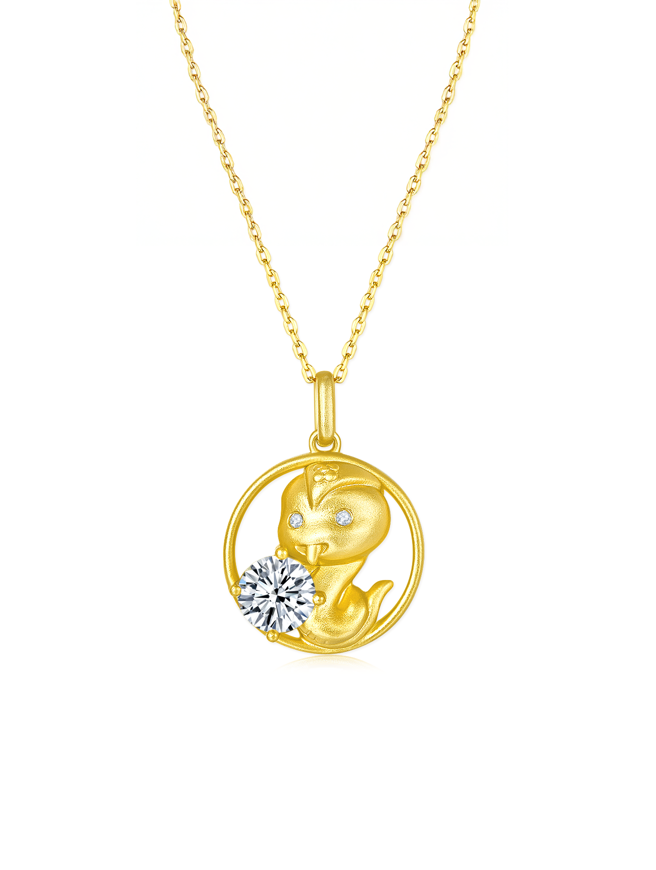 12 Chinese Zodiac Signs Prong Moissanite Necklace