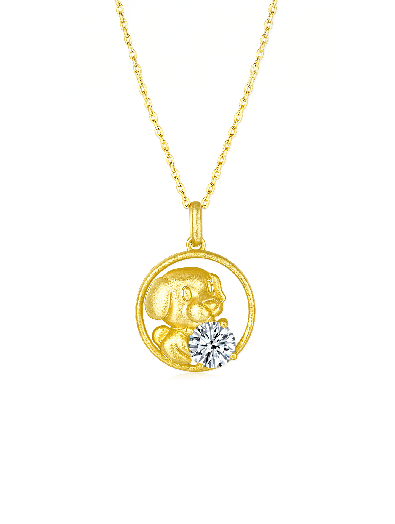 12 Chinese Zodiac Signs Prong Moissanite Necklace