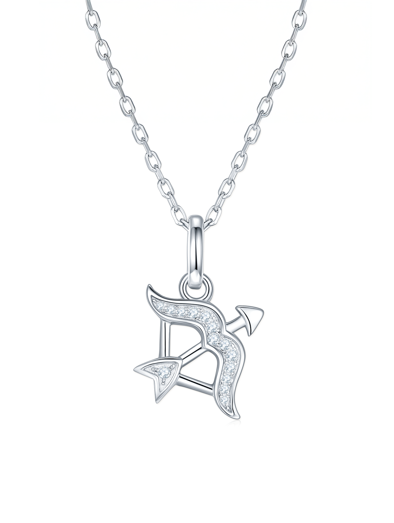 Moissanite Pavé Zodiac Necklace