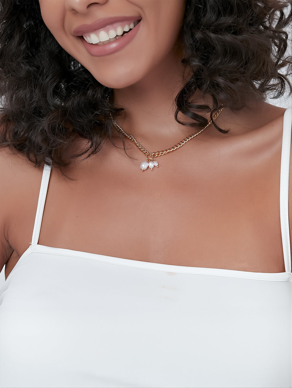 Bold Hip-Hop Style Thick Chain Beaded Pendant Necklace