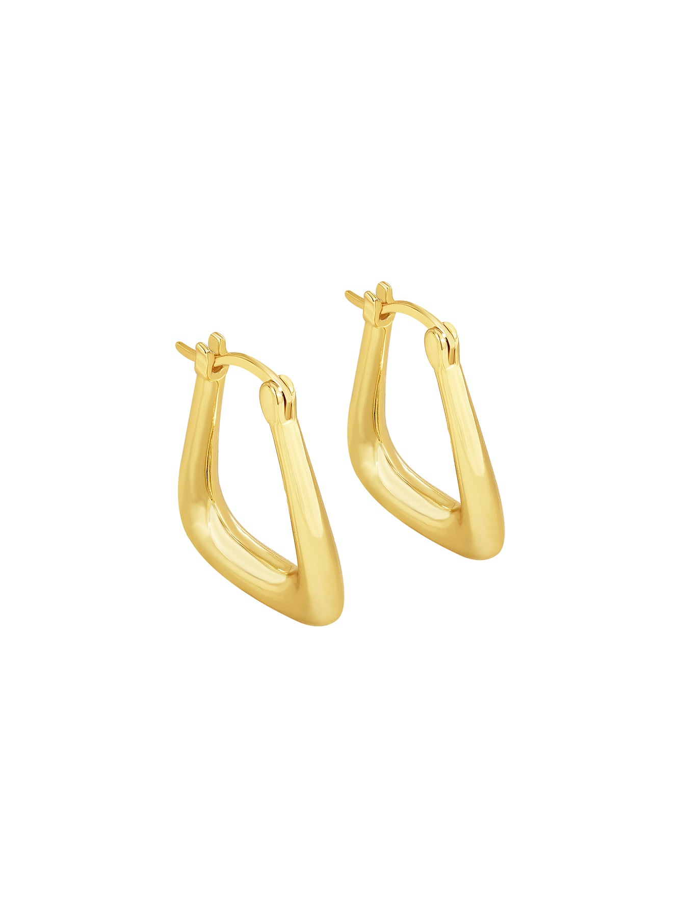 Bold Triangle Hoop Earrings