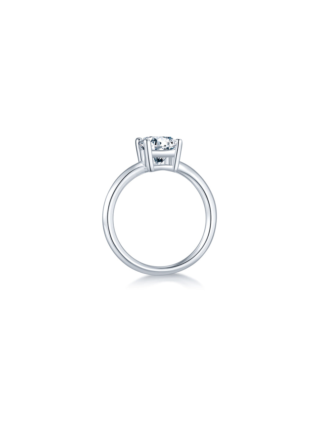Classic Oval Moissanite Solitaire Ring