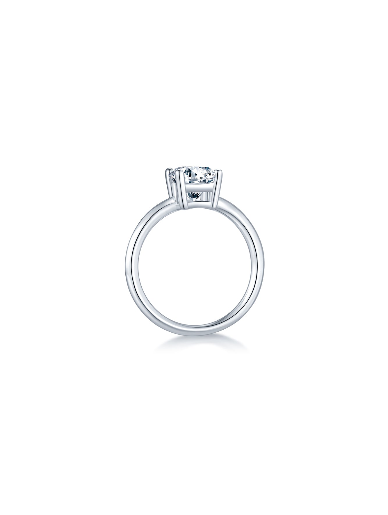 Classic Oval Moissanite Solitaire Ring