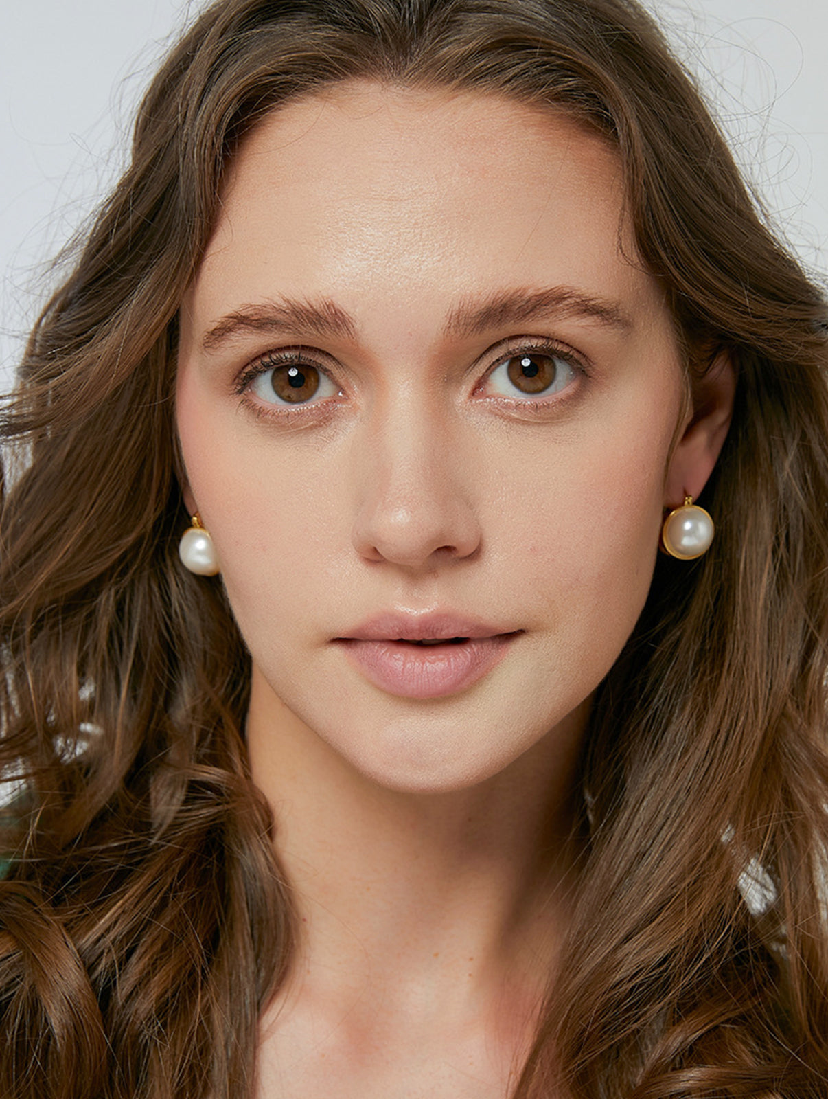 Double-Sided Faux Pearl Hoop Earrings