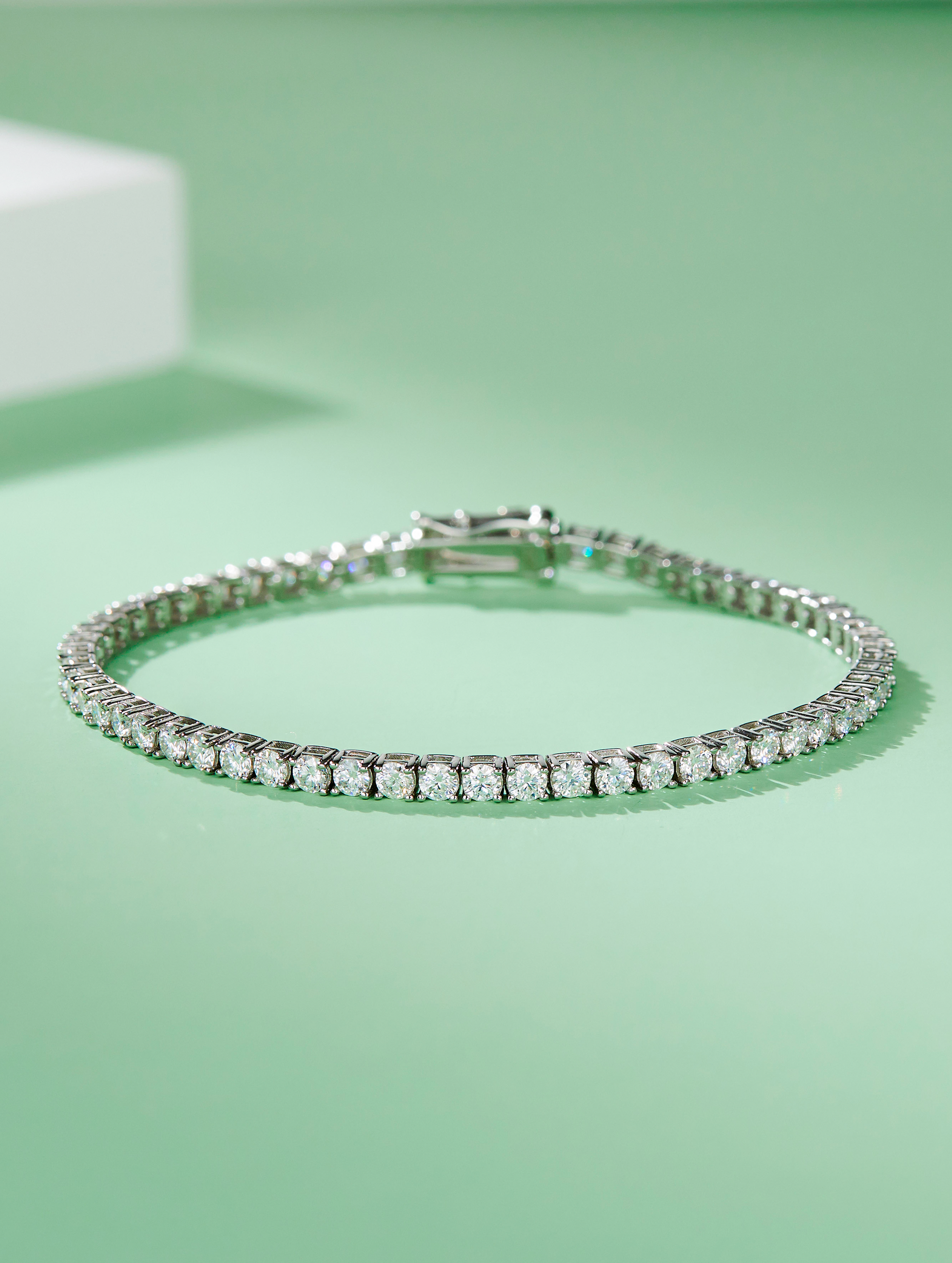 3mm Classic Four Prong Moissanite Tennis Bracelet