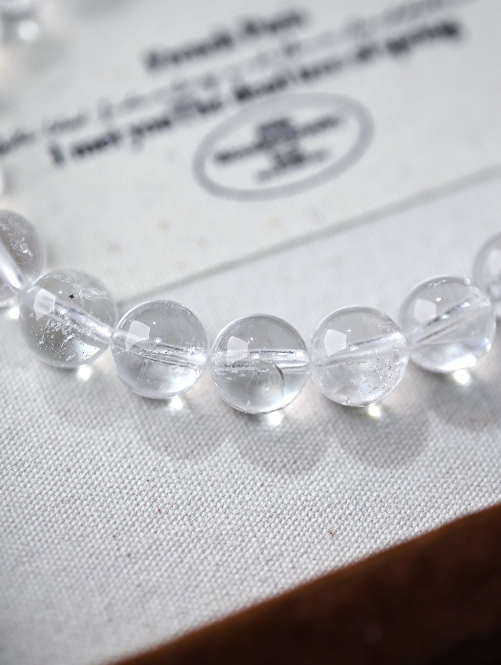 Natural White Crystal Beaded Bracelet
