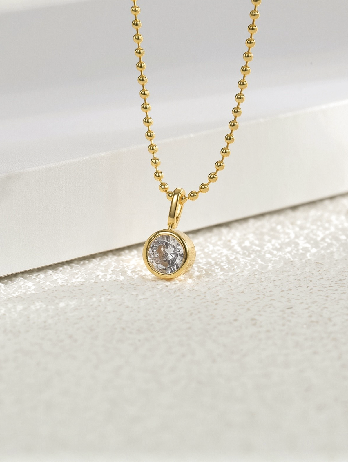 Niche Minimalist Geometric Cubic Zirconia Choker Necklace