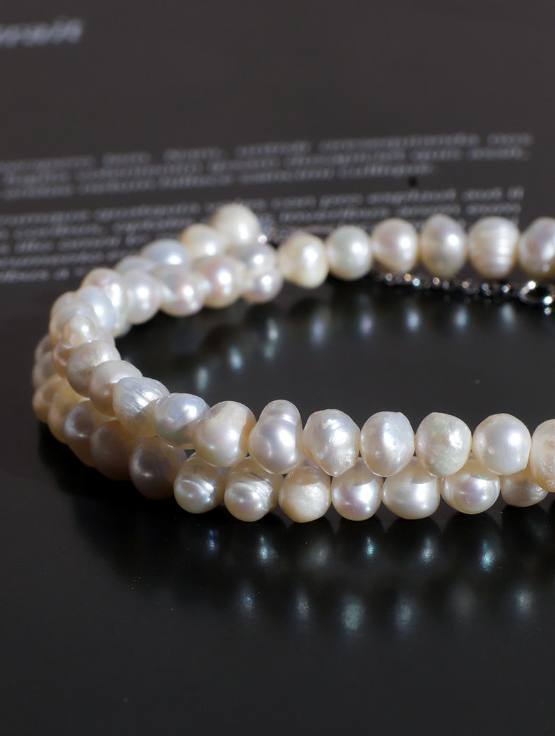 Freshwater Pearl Beaded Choker Necklace