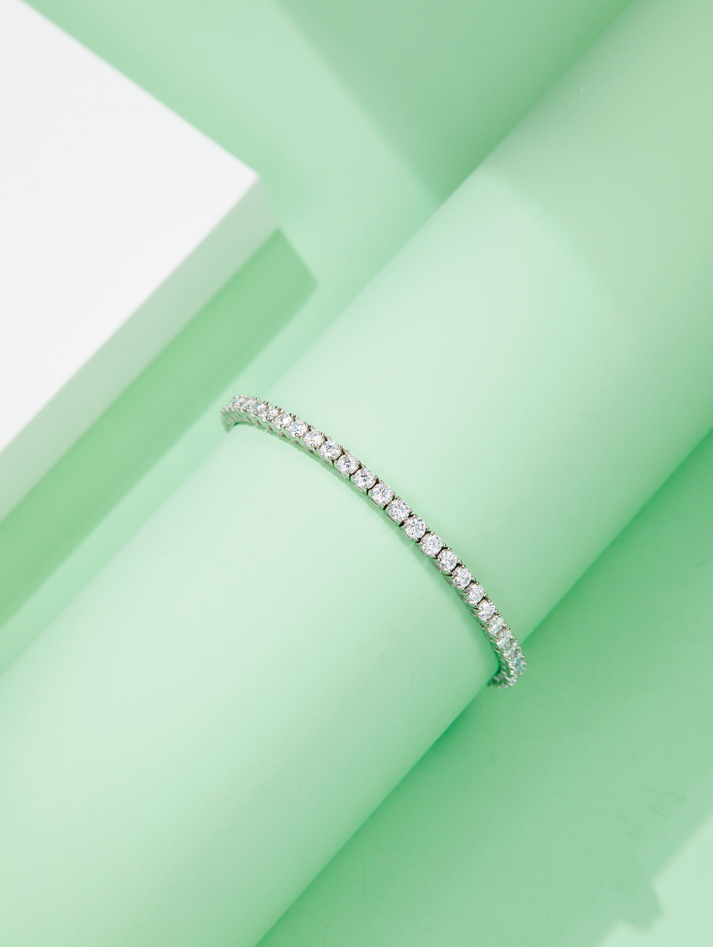3mm Classic Four Prong Moissanite Tennis Bracelet