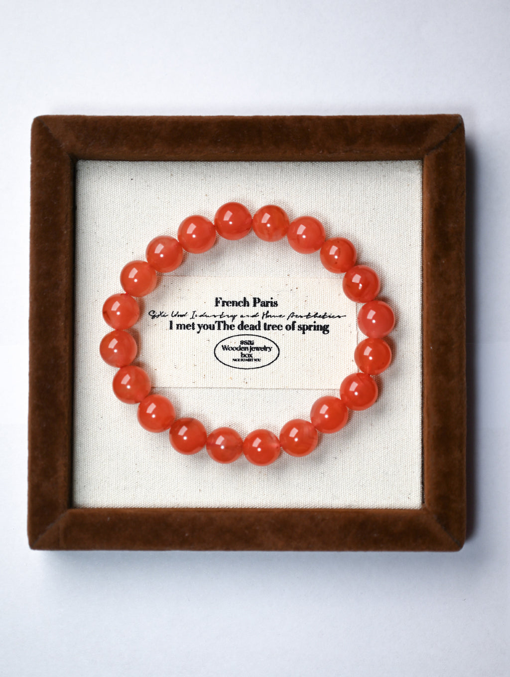 Natural South Red Agate Bracelet