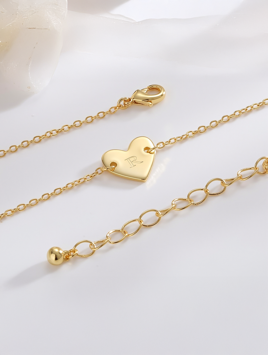 Alphabet Heart Necklace