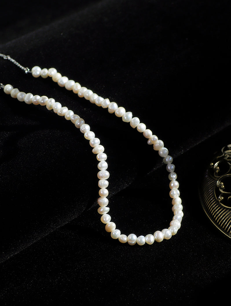Freshwater Pearl Beaded Choker Necklace