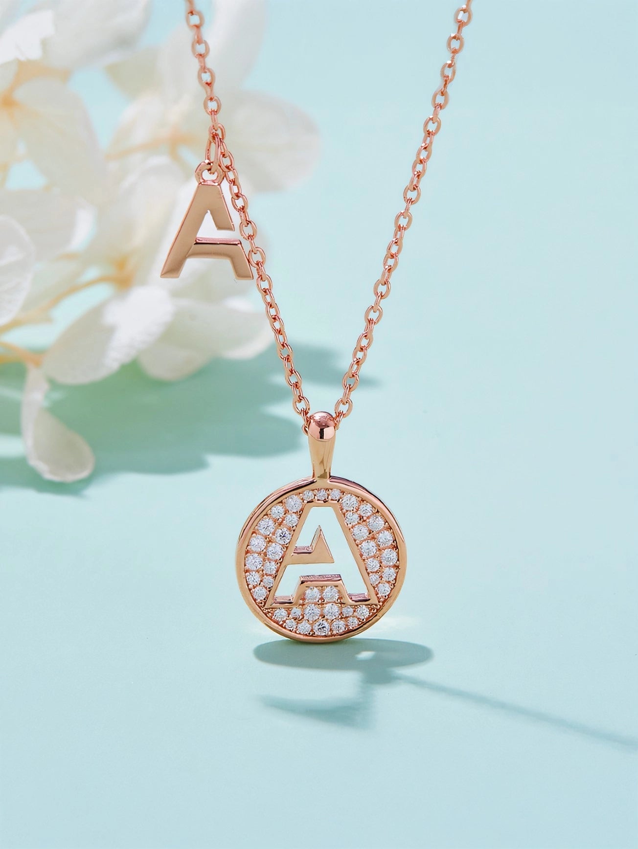 Moissanite Letter Necklace